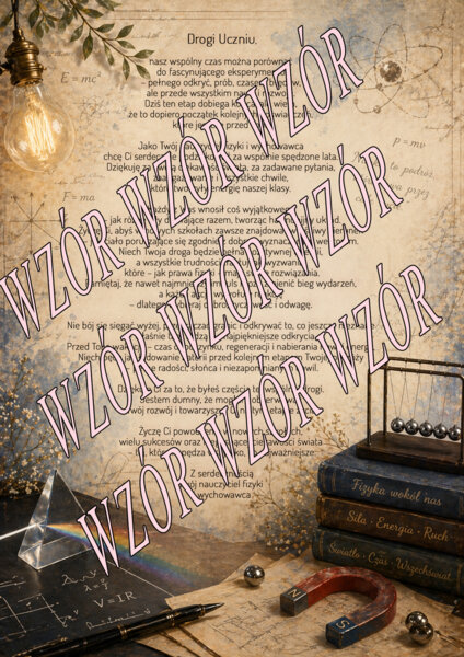 🩵LIST OD NAUCZYCIELA FIZYKI I WYCHOWAWCY🩵