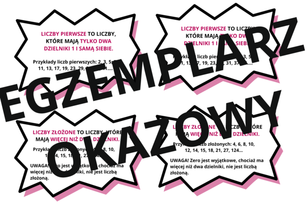 Liczby pierwsze i liczby złożone - notatka