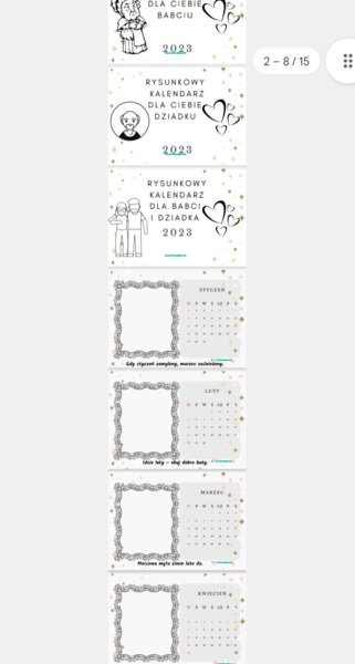 Dzień Babci I Dziadka- kalendarz