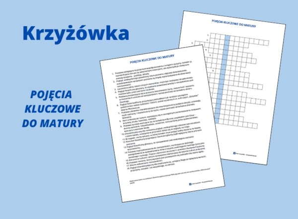 Krzyżówka – pojęcia kluczowe do matury