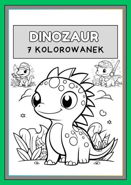 Dinozaur kolorowanki