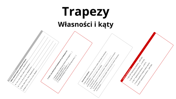 Karty pracy -  TRAPEZY – komplet, który robi efekt WOW