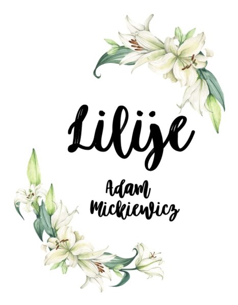 LILIJE Adam Mickiewicz - karta pracy