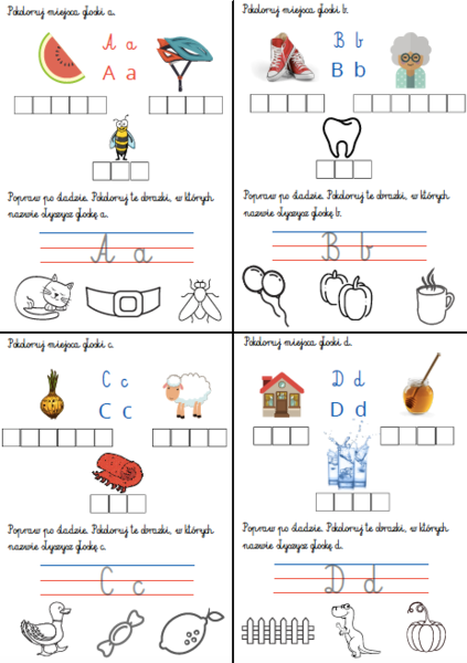 Alfabet - zadania