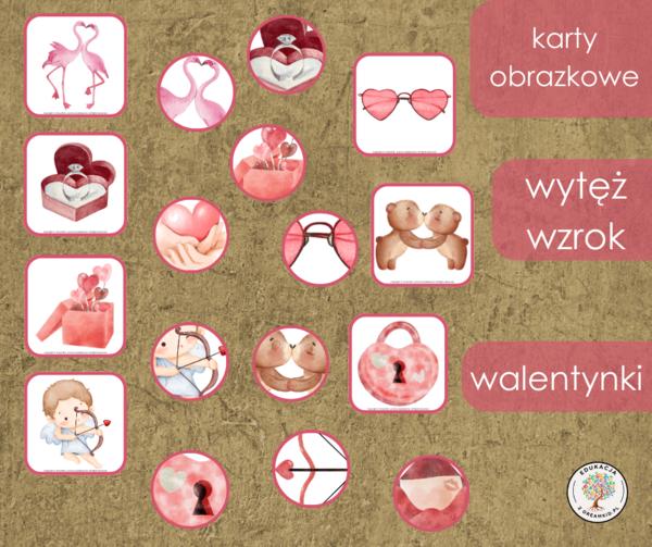 Gra - wytęż wzrok - walentynki