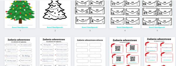 Kalendarz adwentowy- lapbook