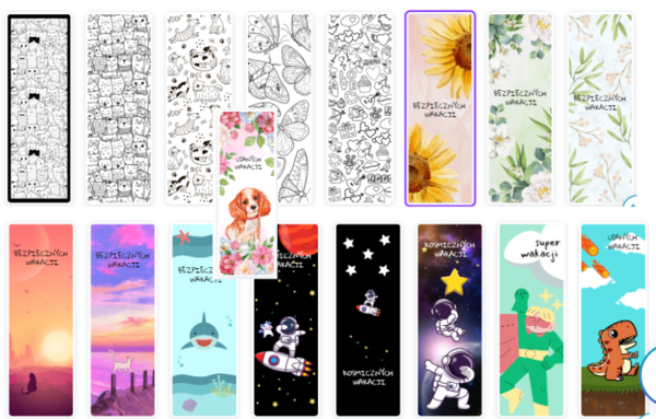 ZAKŁADKI DO KSIĄŻEK - SZKOŁA, PRZEDSZKOLE