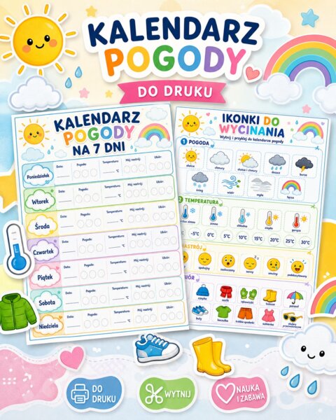 Kalendarz pogody na 7 dni