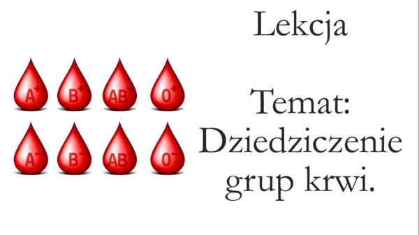 Klasa 8 - Dziedziczenie grup krwi - prezentacja