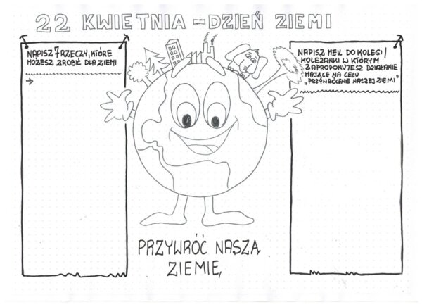 Dzień Ziemi - 22 kwietnia - Notatka graficzna