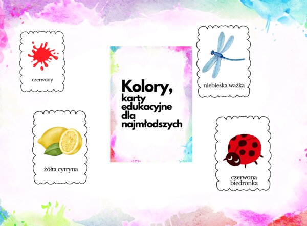 Kolory - karty edukacyjne dla najmłodszych