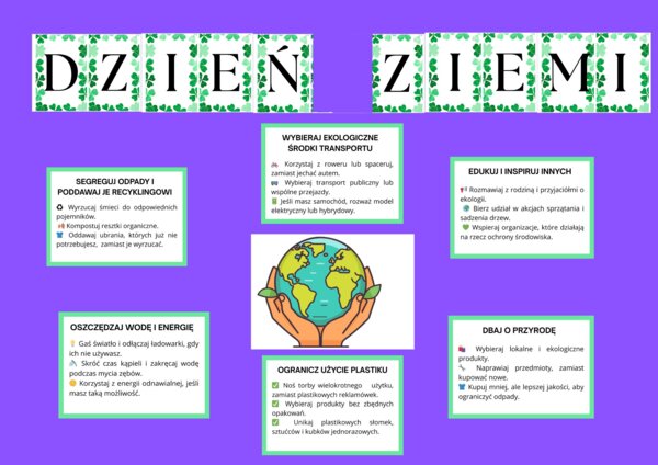 Gazetka Dzień Ziemi