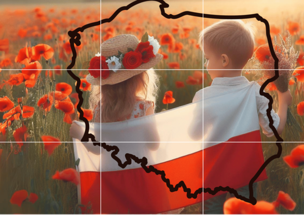 Gazetka/plakat patriotyczny 9xA4