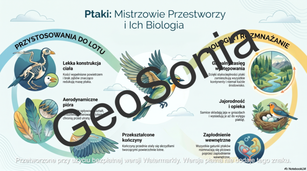 Ptaki - kręgowce zdolne do lotu biologia klasa 6 sketchnotka