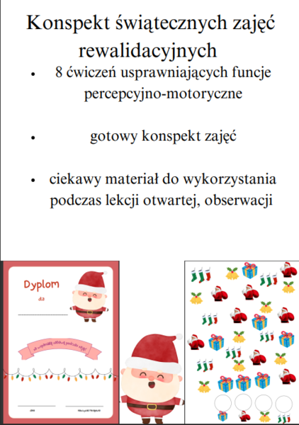 Konspekt zajęć rewalidacyjnych dla uczniów z niepełnosprawnością intelektualną w stopniu lekkim z dodatkami