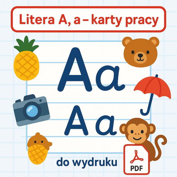 "A" i "a". Karta pracy. Sprawdzian