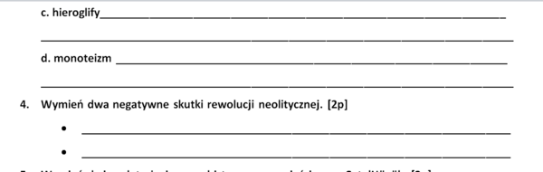 Sprawdzian - Początki cywilizacji