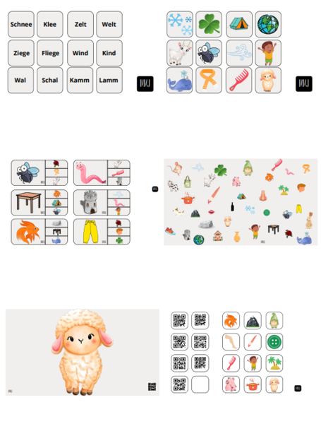 Rymy - rozwijanie zasobu słownictwa z j. niemieckiego - gry i zabawy językowe