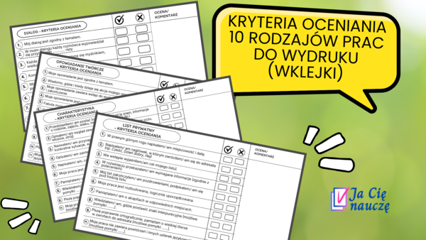 Kryteria oceniania - język polski
