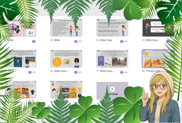 Prezentacja multimedialna w genial.ly „Jakie ćwiczenia mogę wykonywać w domu? ”. Edukacja zdrowotna. Klasa 7. Dział „Nasze zdrowie”.