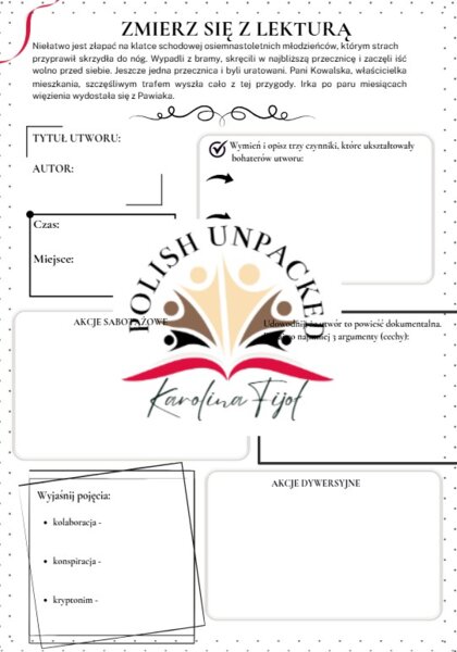 Zmierz się z lekturą "Kamienie na szaniec" Aleksander Kamiński