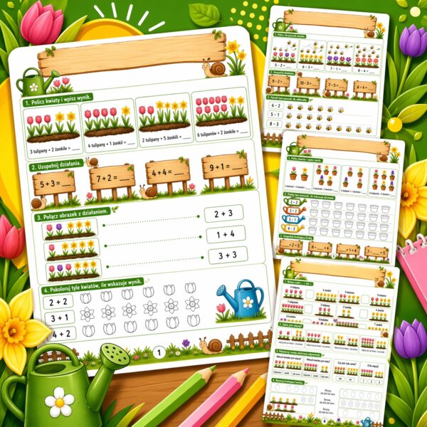 Matematyczny ogród - dodawanie i odejmowanie