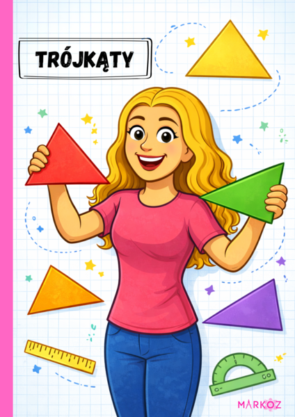 2 w 1:  Notatka i karta pracy- trójkąty