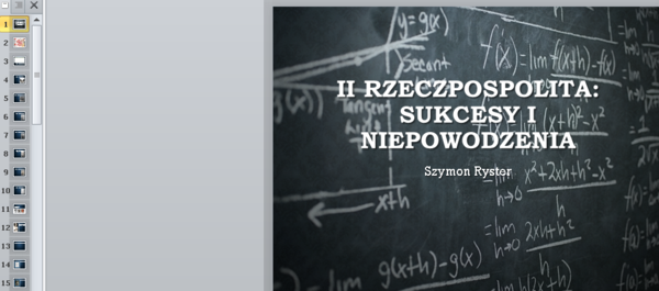 Prezentacja - sukcesy i niepowodzenia II Rzeczypospolitej