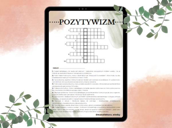 Krzyżówka - pozytywizm