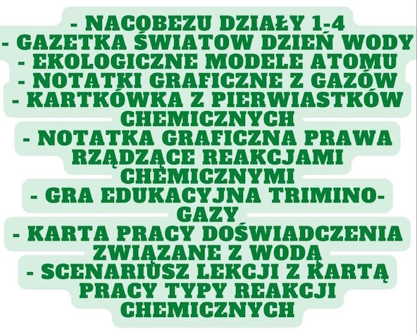 Zestaw chemia klasa 7 - pomoce dydaktyczne