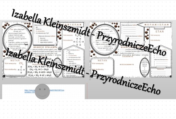 Minizestaw na temat „Metan i etan” – sketchnotka + karta pracy w power point + gratisowy link do prezentacji multimedialnej niekomercyjnej wykonanej w genial.ly do indywidualnego pobrania i użycia do celów niekomercyjnych. Chemia 8, „Węglowodory”