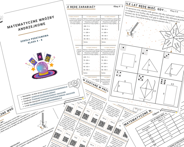 Matematyczne wróżby andrzejkowe (klasy 4-8)
