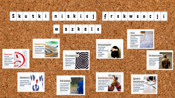 Gazetka szkolna na temat skutków niskiej frekwencji uczniów w szkole + PREZENTACJA GRATIS