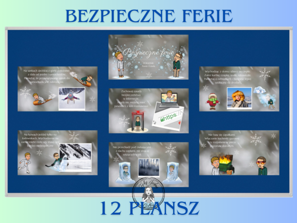 Bezpieczne ferie – ilustrowany poradnik/gazetka/filmik dla uczniów