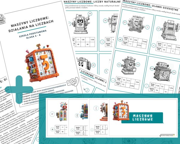 Maszyny liczbowe: działania + prezentacja (klasa 4-8)
