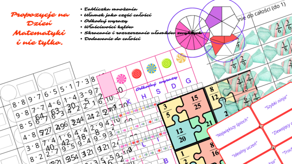 Zabawy matematyczne na Dzień Matematyki i nie tylko!