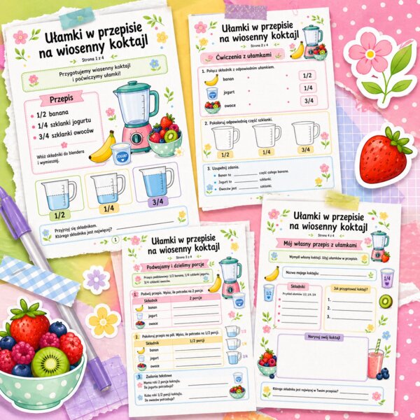 Ułamki w przepisie na wiosenny koktajl