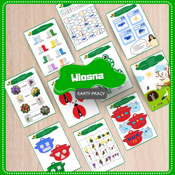 Wiosna - karty pracy
