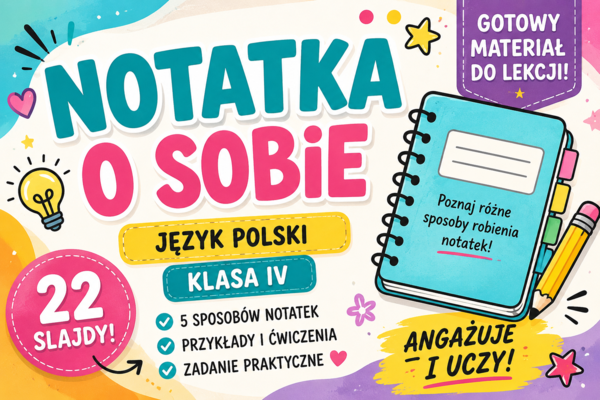 Temat: Notatka o sobie. [Prezentacja] [Zamieńmy słowo 4]