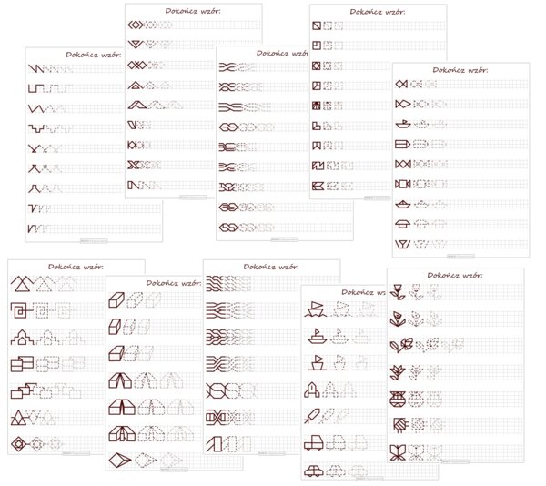 SZLACZKI, OBRAZKI i OŚ SYMETRII