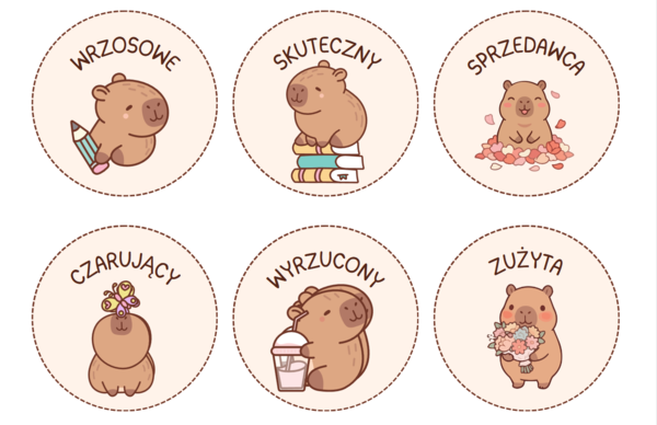 Logopedia - Memory Kapibary różnicowanie głosek szumiących i syczących w jednym wyrazie