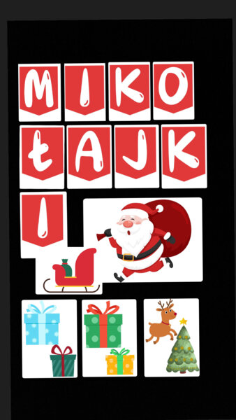 Girlanda ozdoba dekoracja Mikołajki 6 grudnia