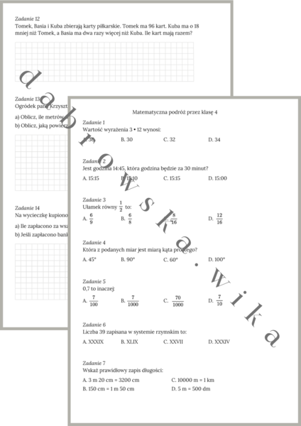 Matematyczna Podróż przez klasę 4