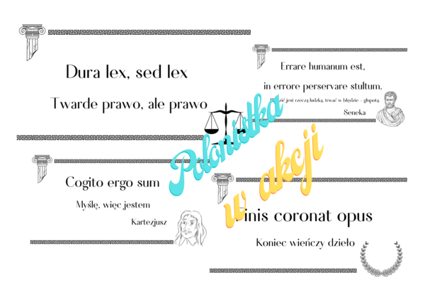 Gazetka ,,Łacińskie sentencje"