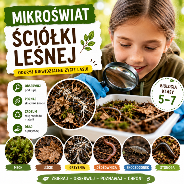 Mikroświat ściółki leśnej