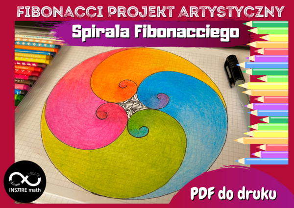 23 listopada, Dzień Fibonacciego. Fibonacci – Prostokąt i Spirala Fibonacciego. Projekt matematyczno-artystyczny.