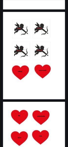 walentynkowe części mowy