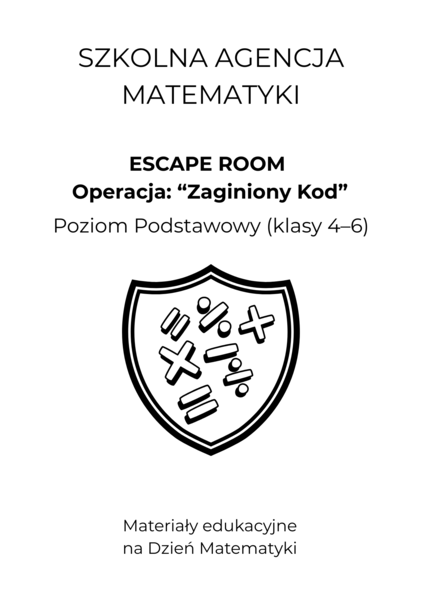 Escape Room „Operacja: Zaginiony Kod”