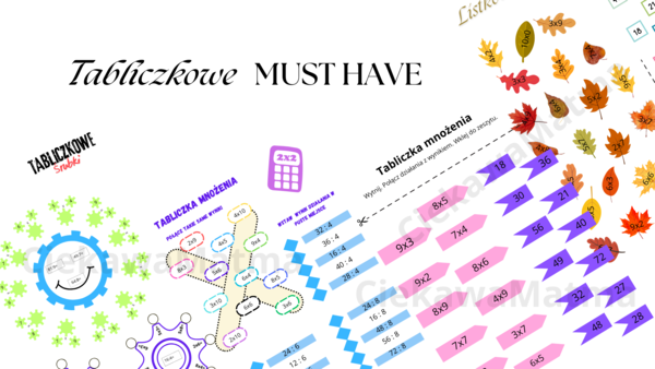Tabliczkowe MUST HAVE