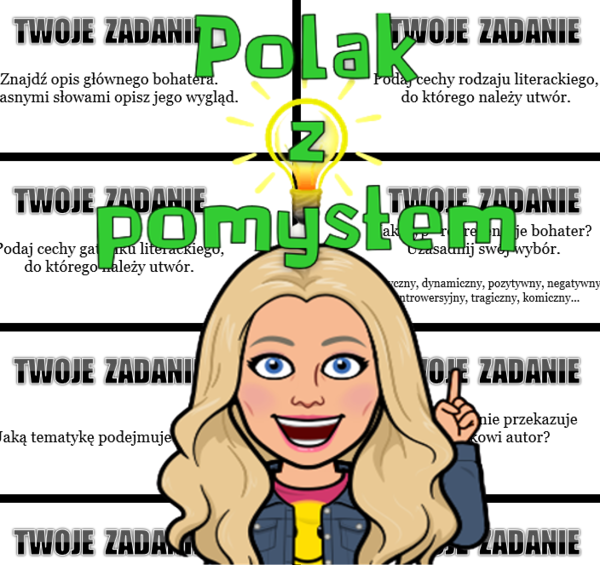 Epickie zadania - karty do analizy epiki